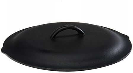 Lodge 12 Inch Cast Iron Lid. Classic 12-Inch Cast Iron Cover Lid with Handle and Interior Basting Tips. (Pack of 3)