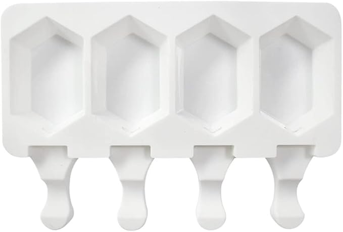 Popsicles Molds, Cake Pop Mold 4 Cavities Ice Pop Cakesicle Molds Silicone Ice Cream Mold, Silicone Popsicle Molds, Ice Pop Mold, Silicone Popsicles Molds for Kids, Reusable Popsicle Maker