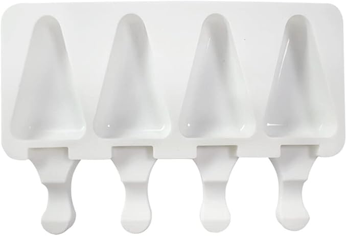 Popsicles Molds, Cake Pop Mold 4 Cavities Ice Pop Cakesicle Molds Silicone Ice Cream Mold, Silicone Popsicle Molds, Ice Pop Mold, Silicone Popsicles Molds for Kids, Reusable Popsicle Maker