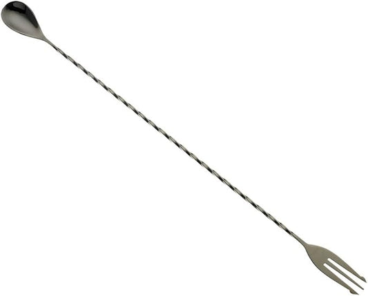 Barfly Bar Spoon, Fork End 15 3/4" (40.0 Cm), Gun Metal Black