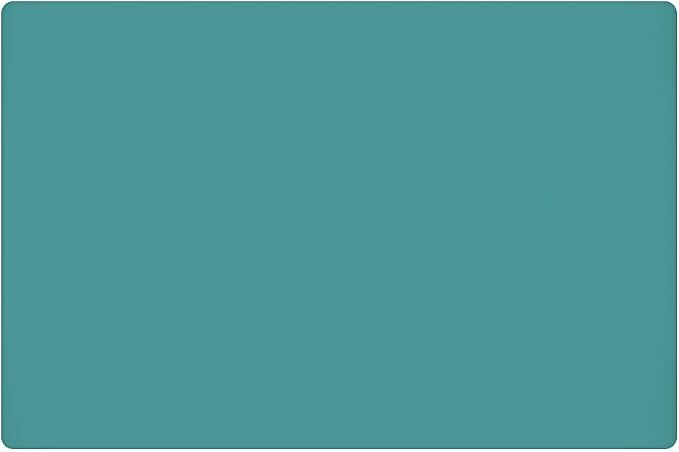23.6'' by 15.7''Flexible Silicone Placemat Non Slip Waterproof Heat Resistant Dinner Table Mat (Dark Green-1 pcs)