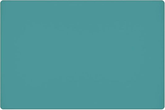 23.6'' by 15.7''Flexible Silicone Placemat Non Slip Waterproof Heat Resistant Dinner Table Mat (Dark Green-1 pcs)