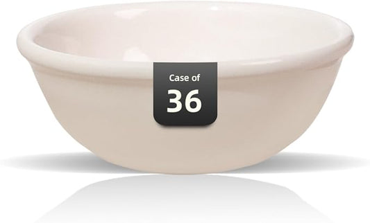 Stoneware Narrow Rim Commercial Grade Dinnerware, America White, Fruit 4.5oz, Case of 36