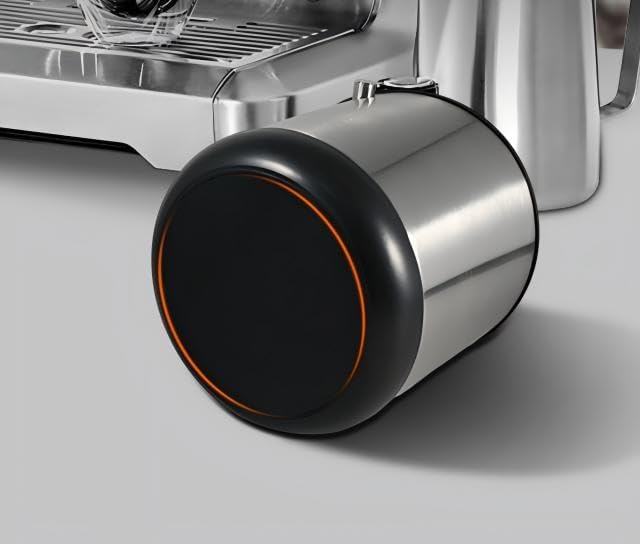 Knock Box for espresso Portafilters, 10cm Opening with Anti-Slip Base & Detachable Knock Bar, Quiet Silicone Sleeve Design stainless steel knockbox Avoid coffee grounds splashing (small)