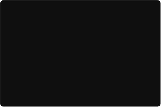 23.6'' by 15.7''Flexible Silicone Placemat Non Slip Waterproof Heat Resistant Dinner Table Black 1PCS