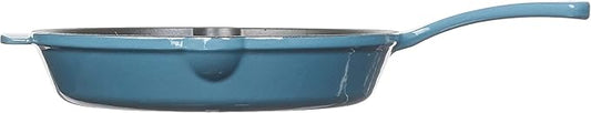 Cuisinart CI22-24BG Chef's Classic Enameled Cast Iron Round Fry Pan, 10-Inch, Provencal Blue