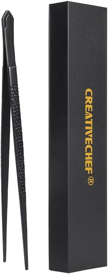 Cooking Tweezers, Chef's Tweezers Tongs, Universal for all kinds of cooking, steak, plating, pasta and many other scenarios (1PC Set)