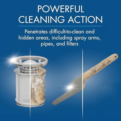 Glisten Dishwasher Magic Machine Cleaner and Disinfectant, 4 Bottles