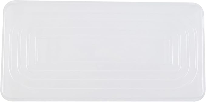 Restaurantware-RW Base 5 Quarts Ice Cream Containers, 100 Rectangle Disposable Containers - Durable, With Clear Lid, Black Plastic Box, For Ice Creams, For Cafes