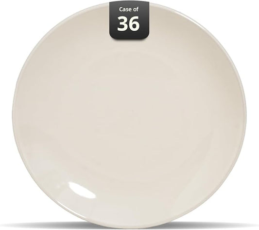 Stoneware Coupe Commercial Grade Dinnerware, Ivory, Plate 7.25", Case of 36