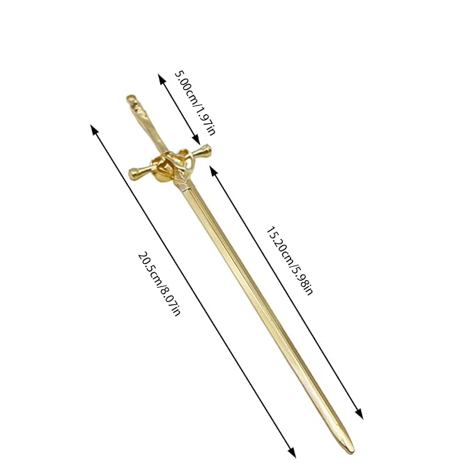 2 Pcs Girls Chopsticks Vintage Hair Sticks Hairpins Vintage Hair Accessories for Women Girls Long Hair (Golden)