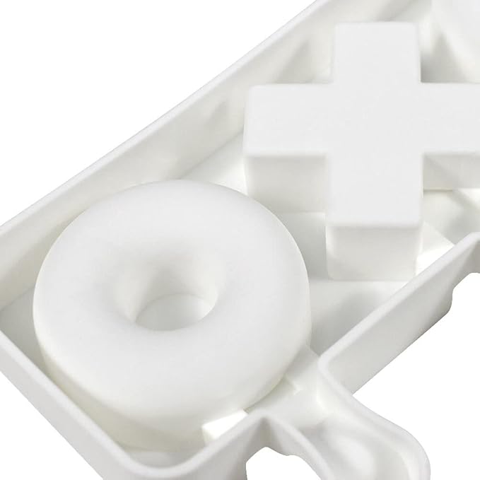 Eforcase Popsicle Molds, Silicone Ice Pop Cake Molds, 4 Cavities, Various Shapes & Colors, Easy to Remove, Reusable