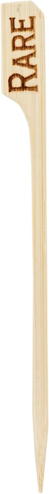 Restaurantware RW Smart 4 Inch Paddle Food Markers 1000 Sturdy Food Picks - Rare Print Bamboo Wood Skewers For Sports Themed Parties And Events Birthday Restaurant Or Office Party Supplies