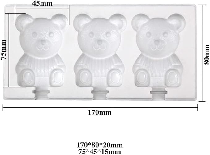 Surakey Ice Cream Silicone Mold Popsicle Silicone Mold Soft and Smooth Mould for DIY Homemade Ice-Lolly Ice Cream Ice Candy Cake Pop Maker Mold Non-Stick & Easy Release, Type 16