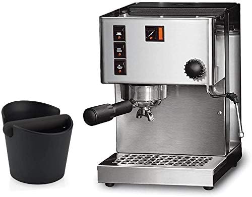 HOMEE Coffee Knock Box 4.8 Inch Barista Style Knock Box With Removable Bar | Round Shock-Absorbent Durable With Removable Knock Bar and Non-Slip Base Gift