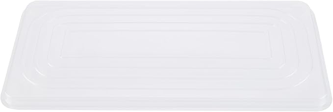 Restaurantware-RW Base 5 Quarts Ice Cream Containers, 25 Rectangle Disposable Containers - Durable, With Clear Lid, Black Plastic Box, For Ice Creams, For Cafes