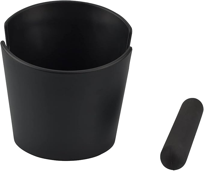 HOMEE Coffee Knock Box 4.8 Inch Barista Style Knock Box With Removable Bar | Round Shock-Absorbent Durable With Removable Knock Bar and Non-Slip Base Gift