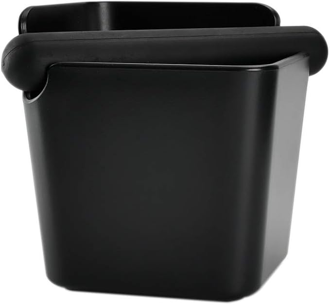 HOMEE Espresso Knock Box 4.8 Inch Shock-Absorbent Durable Barista Style | Square Knock Box With Removable Knock Bar and Non-Slip Base