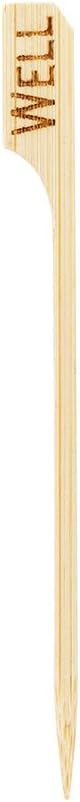 Restaurantware RW Smart 4 Inch Well Steak Markers 1000 Disposable Meat Marker Sticks - With Well Embossing Paddle Design Bamboo Steak Temperature Markers For Barbeques Parties Or Buffets