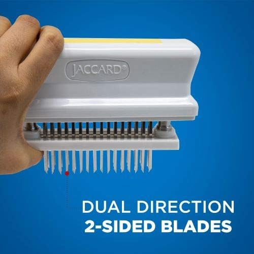 Jaccard 200348T, 48 Blade Durable Meat Tenderizer with Stainless Steel Razor Sharp Needle, Cooking Gadget for Tenderizing Chicken, Beef, Pork, Veal, BBQ, Yellow