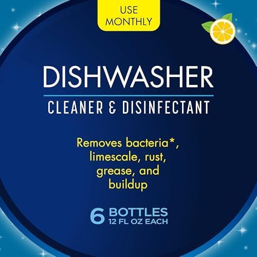 Glisten Dishwasher Magic Machine Cleaner and Disinfectant, 4 Bottles