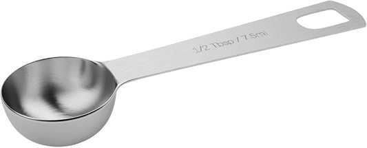 1PCS 1/2tbsp (1.5tsp, 7.5ml, 1/4oz) Single Measuring Spoon, Stainless Steel Individual Teaspoons Only