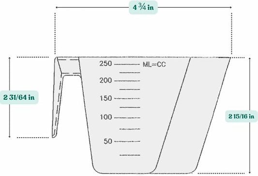 1 Cup (8 Oz. | 250 mL) Scoop for Measuring Coffee, Pet Food, Grains, Protein, Spices and Other Dry Goods (Pack of 25)