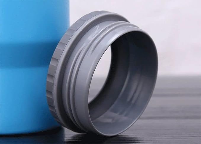 14oz 4 in 1 Stainless Steel Can Cooler Beer Bottle Insulator With 2 Lids for 12oz can&bottle, Double walled insulated Thermocooler &Travel Mug Holder Keeping Your Bevearge Cold (Sky-blue)