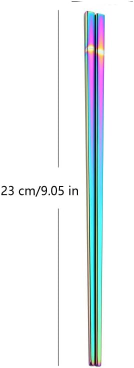 Stainless Steel Chopsticks,Reusable , Easy to Use（3 PCS,Rose gold）