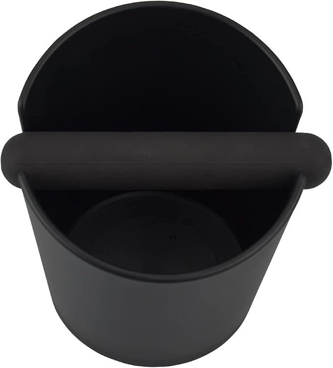 HOMEE Coffee Knock Box 4.8 Inch Barista Style Knock Box With Removable Bar | Round Shock-Absorbent Durable With Removable Knock Bar and Non-Slip Base Gift