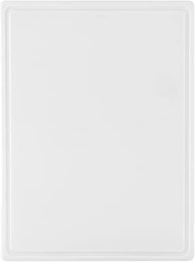Farberware Cutting Board for Kitchen, Extra Large 15 x 20 Inch Plastic Cutting Board with Deep Juice Groove, Reversible, Dishwasher Safe, White