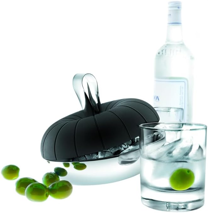 EVA SOLO | Ice Cube Cooler with Tongs | Metal Ice Cube Tray | Danish Design, Functionality & Quality | Black