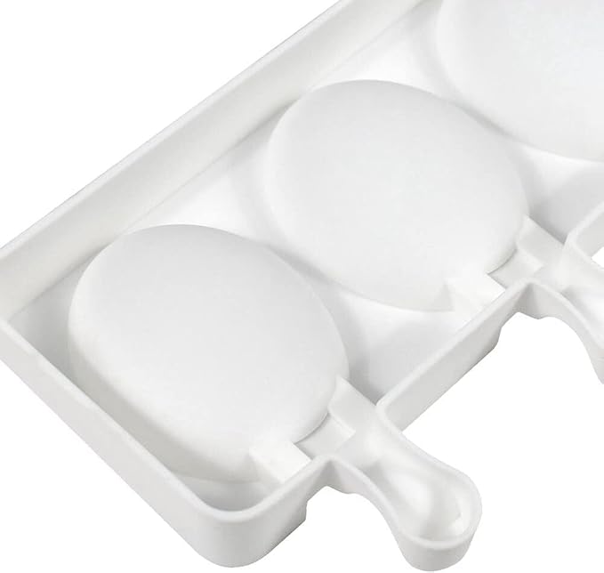 1 Pack Cute Egg Shape Popsicle Molds Silicone Ice Pop Molds 4 Cavities Popsicle Molds for Kids Adults Ice Cream Mold Cakesicles Mould DIY Popsicle Maker Homemade Popsicle Silicone Molds V
