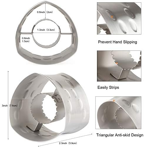 Corn Stripper Cutter Stainless Steel Corn Peeler Corn Stripping Tool for Home Kitchen with Serrated Blade