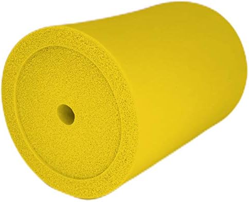 Blank Thick Foam Old School Can Cooler (6 Pack, Yellow)