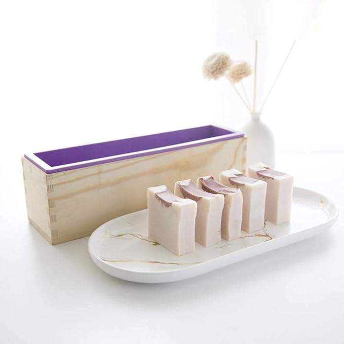 Silicone soap molds -Soap Cutting Tool Set Wooden Bamboo (Shrink Wrap Bags 3)
