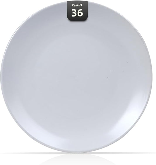 Stoneware Coupe Commercial Grade Dinnerware, Matte White Plate 6.5", Case of 36