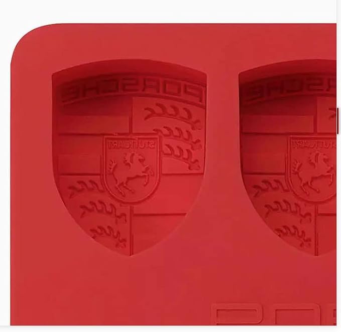 Porsche Crest Silicone Candy Mold Ice Cube Tray Racing Race Car Cake Decoration
