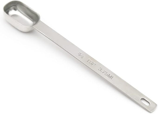 1PCS 3/4tsp (1/4tbsp, 3.75ml) Single Measuring Spoon, Stainless Steel Long Handle Individual Teaspoons Only
