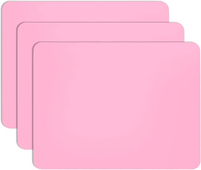Gartful 3 PCS Nail Mats, Silicone Mat for Crafts, Arts, Jewelry Resin Casting Mold, Epoxy Resin, Coloring, Gluing, Painting, Desktop Countertop Protector Sheet, Placemat Table Pad, Pink (15.7"x11.8")