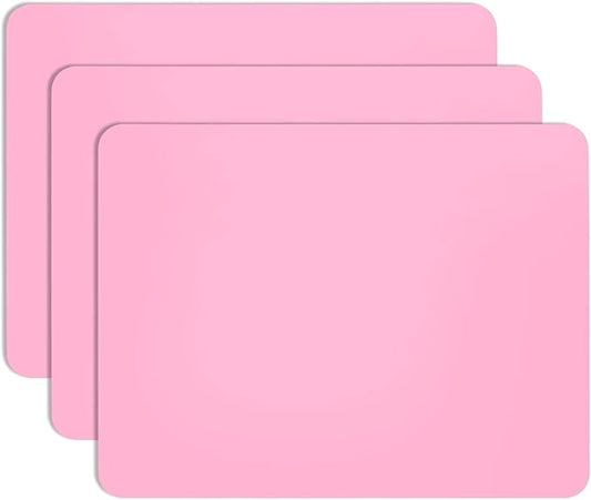 Gartful 3 PCS Nail Mats, Silicone Mat for Crafts, Arts, Jewelry Resin Casting Mold, Epoxy Resin, Coloring, Gluing, Painting, Desktop Countertop Protector Sheet, Placemat Table Pad, Pink (15.7"x11.8")