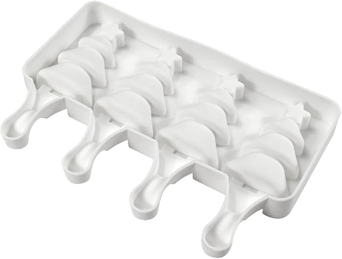 Popsicles Molds, Cake Pop Mold 4 Cavities Ice Pop Cakesicle Molds Silicone Ice Cream Mold, Silicone Popsicle Molds, Ice Pop Mold, Silicone Popsicles Molds for Kids, Reusable Popsicle Maker