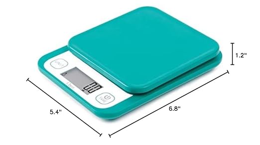 Ozeri® Garden and Kitchen Scale II with 420 Variable Graduation Technology® | Measures most delicate garden herbs and greens at 0.1 g for ingredients under 420 grams and 0.5 g for items over 420 grams