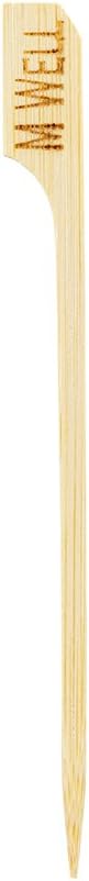Restaurantware RW Smart 4 Inch Medium Well Markers 1000 Disposable Meat Marker Sticks - With Medium Well Embossing Paddle Design Bamboo Steak Markers For Barbeques Parties Or Buffets