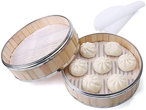 4 Pieces Round Silicone Reusable Steamer Mat Mesh Sheet for Fruit Dryer,Food Dehydrator Sheets Dryer Mesh,10" Diameter