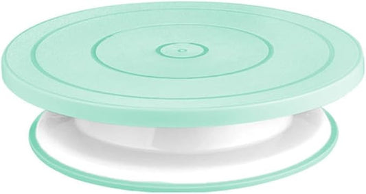 Cake Decorating Turntable,Cake Decorating Supplies With Decorating Comb/Icing Smoother(3pcs),2 Icing Spatula With Sided & Angled … (Green/6pcs)