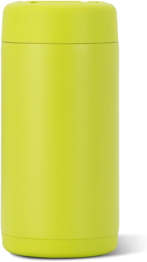 HydroJug Slim Can Cooler 12 oz, Stainless Steel Can Holder, Lemon Lime