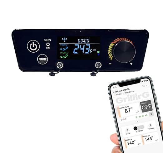 Advanced WiFi PID Trapezoid Control Board with Smart APP Control (AC03P7) - Wireless Upgrade for Pit Boss Lexington, Classic, Austin XL, Matte Black Pellet Grills (Excludes Onyx & Tailgater Series)