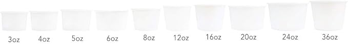 UNIQ 1000-Count 4 oz Polka Dot Paper Ice Cream Cups Green Color | Disposable Food & Dessert Bowls in Multiple Colors | Frozen Dessert Supplies
