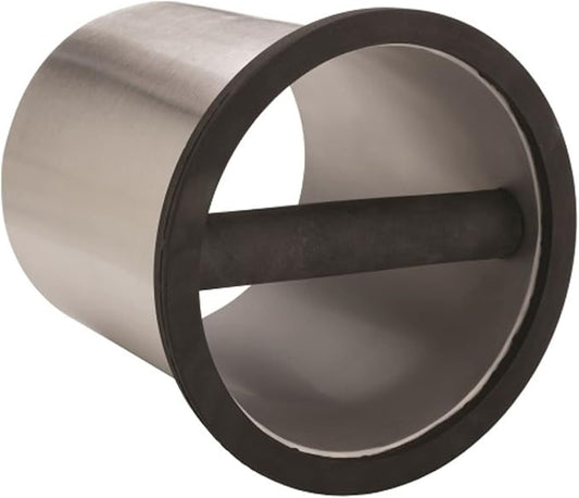 Rattleware Open Bottom Stainless Steel Knock Box Chute with Rubber Bar
